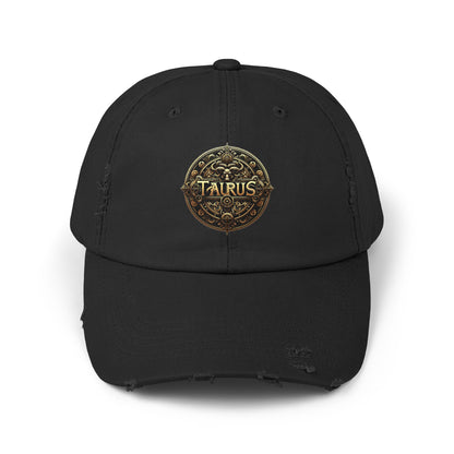 TAURUS Unisex Distressed Cap