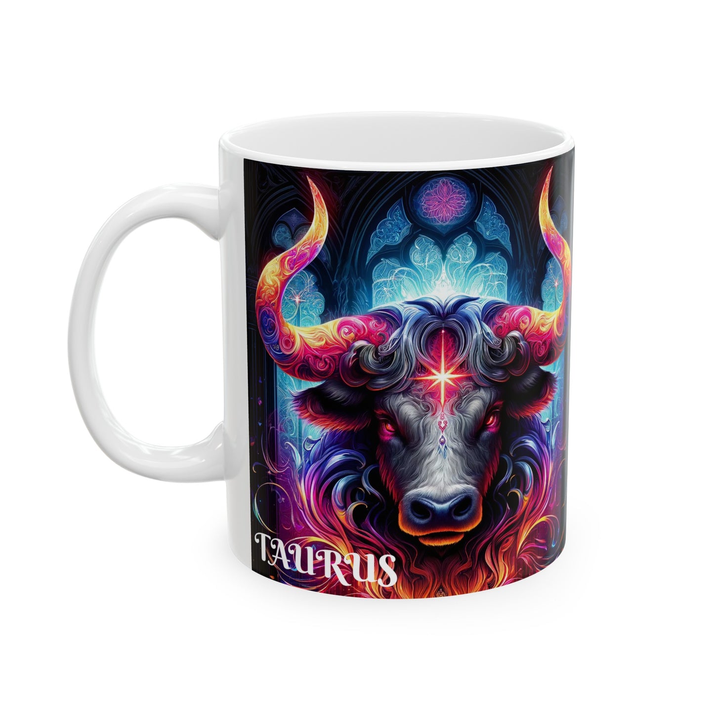 TAURUS Ceramic Mug, (11oz, 15oz)