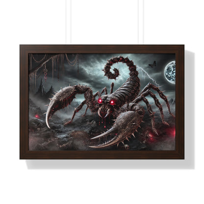 Happy Halloween Framed Horizontal Poster Scorpio