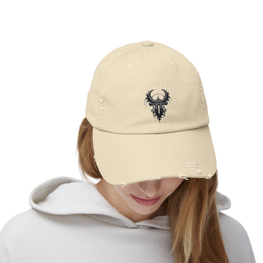 TAURUS Unisex Distressed Cap