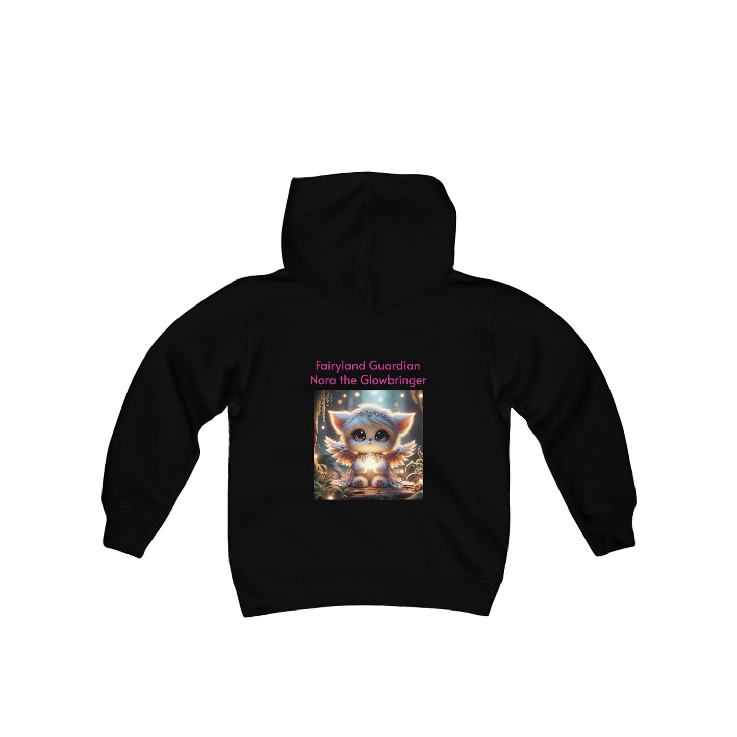 Youth Heavy Blend Hooded Sweatshirt Nora the Glowbringer