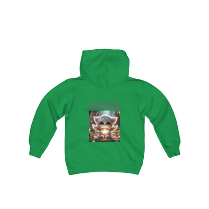 Youth Heavy Blend Hooded Sweatshirt Nora the Glowbringer