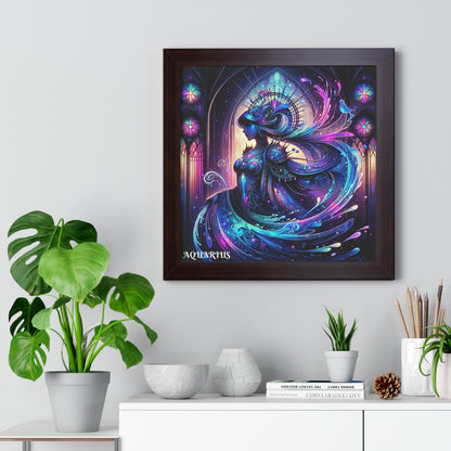 AQUARIUS Framed Vertical Poster