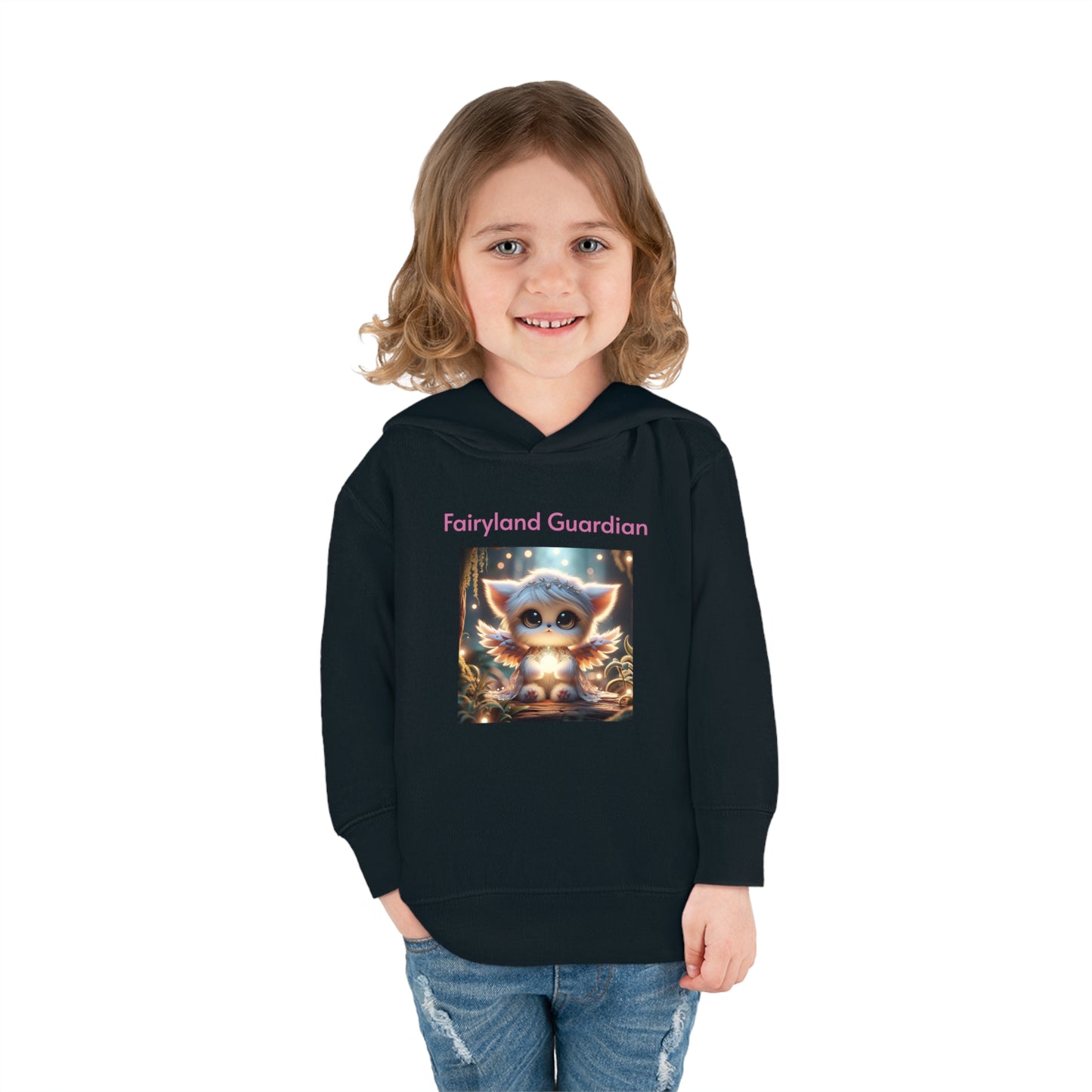 Toddler Pullover Fleece Hoodie Nora the Glowbringer