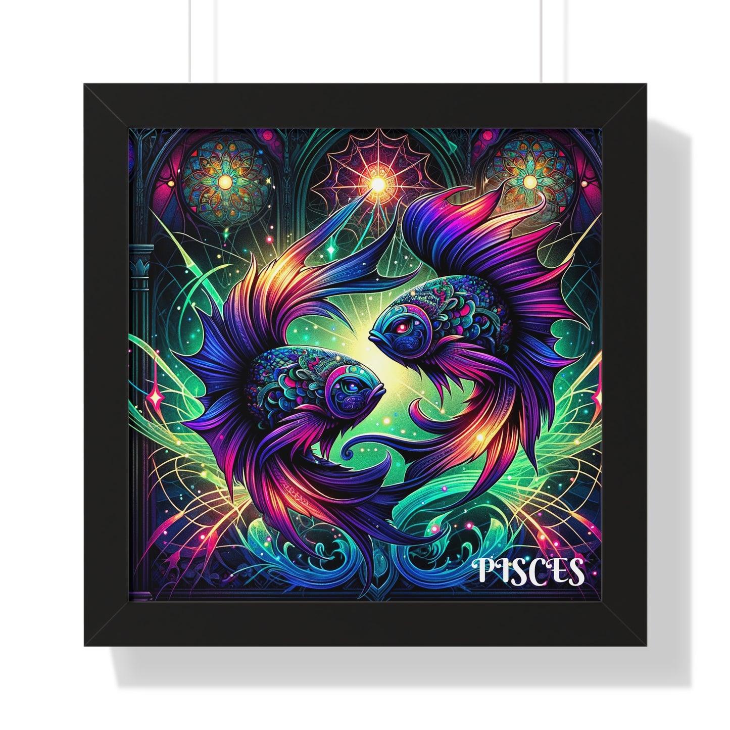 PISCES Framed Vertical Poster