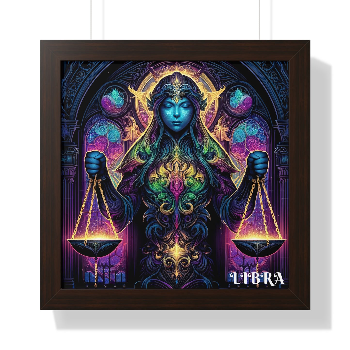 LIBRA Framed Vertical Poster