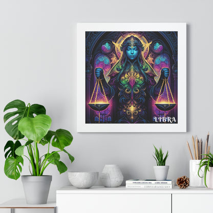 LIBRA Framed Vertical Poster