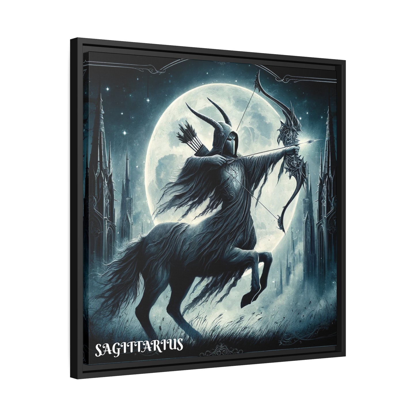 SAGITTARIUS Matte Canvas, Black Frame