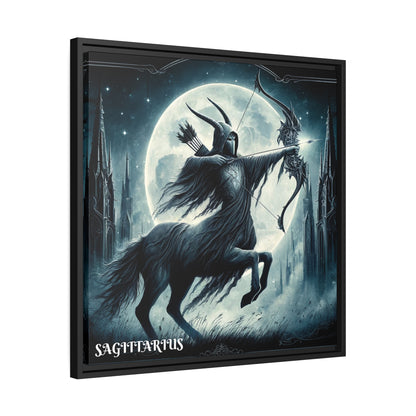 SAGITTARIUS Matte Canvas, Black Frame