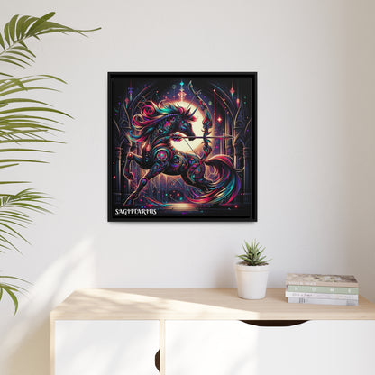 SAGITTARIUS Matte Canvas, Black Frame