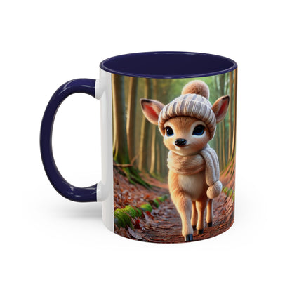 Accent Coffee Mug (11, 15oz) Young Deer Fall Edition, Magical and Fantasy Mug