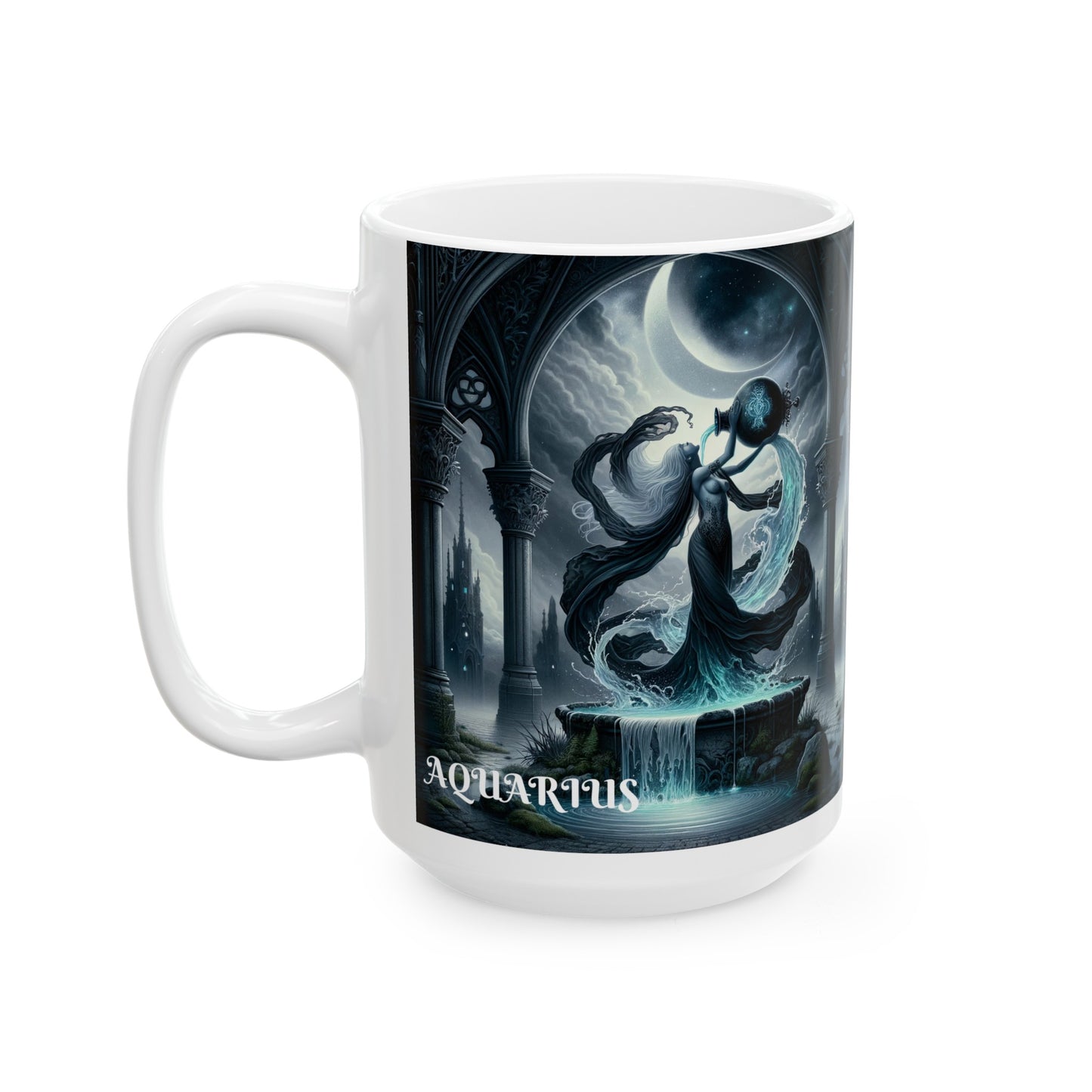 AQUARIUS GOTHIC Ceramic Mug, (11oz, 15oz)