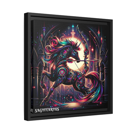 SAGITTARIUS Matte Canvas, Black Frame