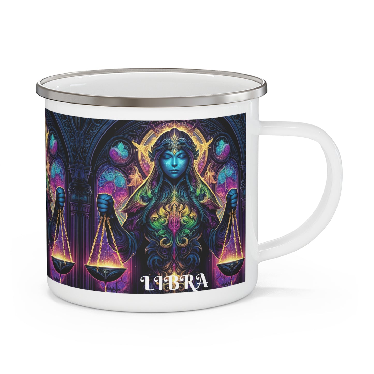 LIBRA Enamel Camping Mug