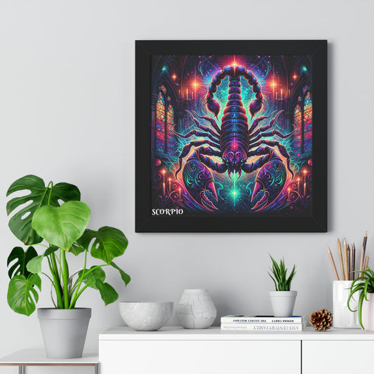 SCORPIO Framed Vertical Poster