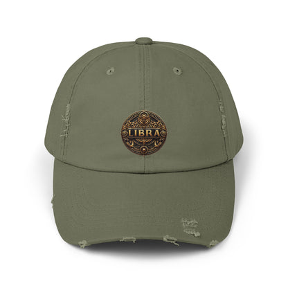 LIBRA Unisex Distressed Cap