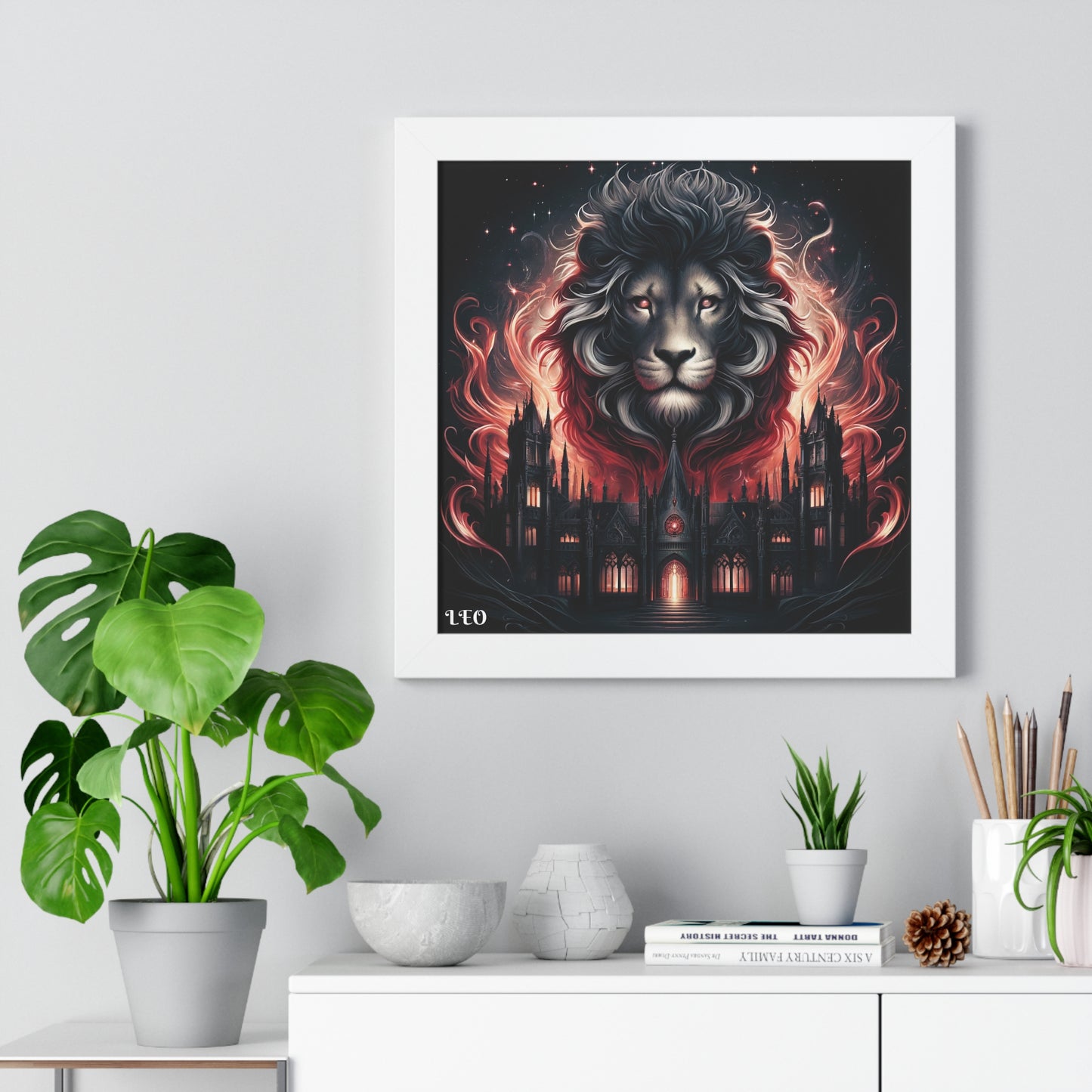 LEO Framed Vertical Poster