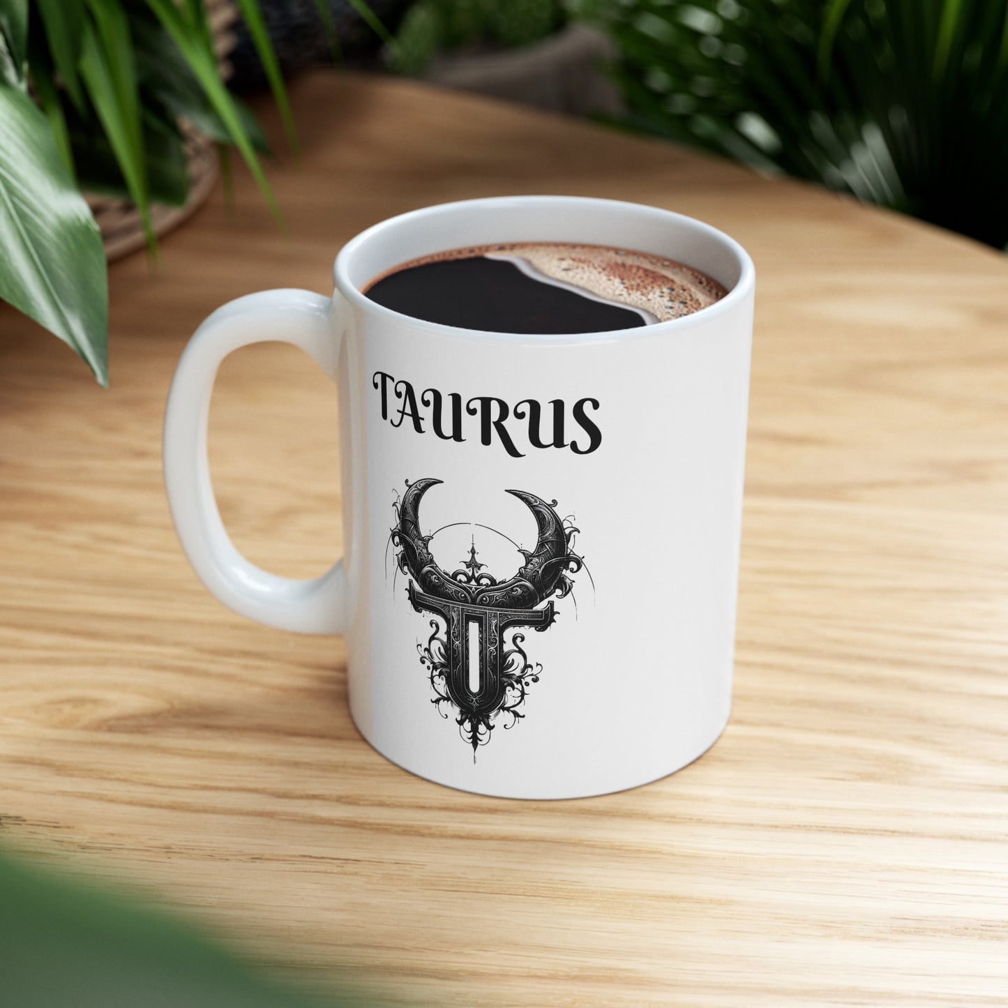 Taurus Ceramic Mug, (11oz, 15oz)