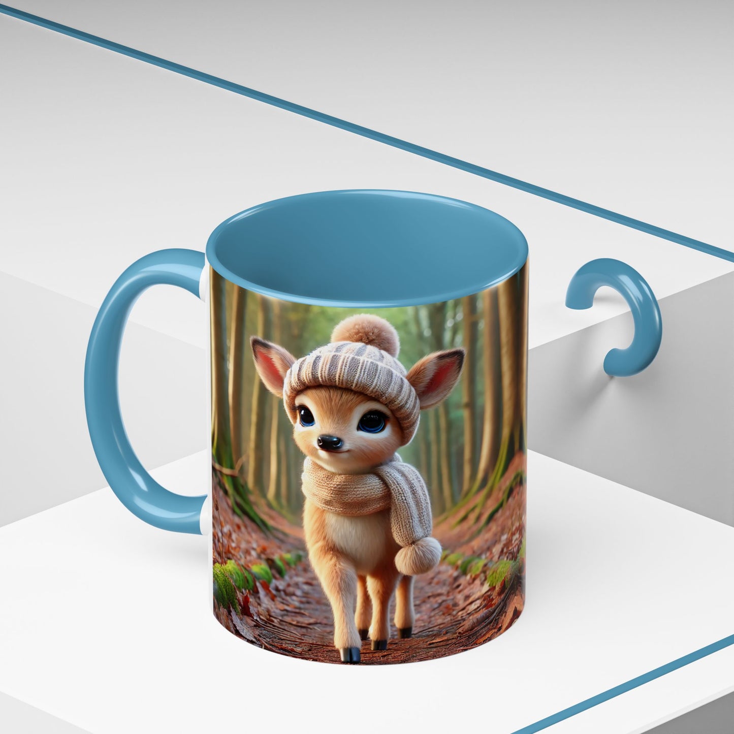 Accent Coffee Mug (11, 15oz) Young Deer Fall Edition, Magical and Fantasy Mug