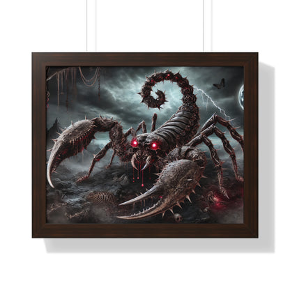 Happy Halloween Framed Horizontal Poster Scorpio