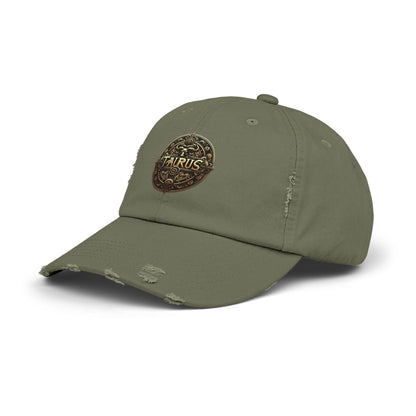 TAURUS Unisex Distressed Cap