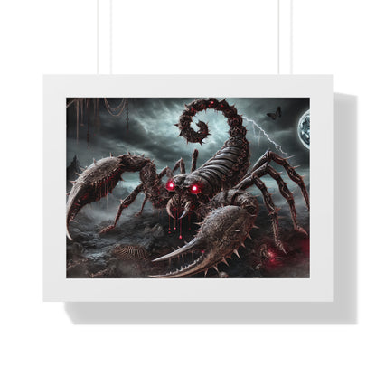 Happy Halloween Framed Horizontal Poster Scorpio