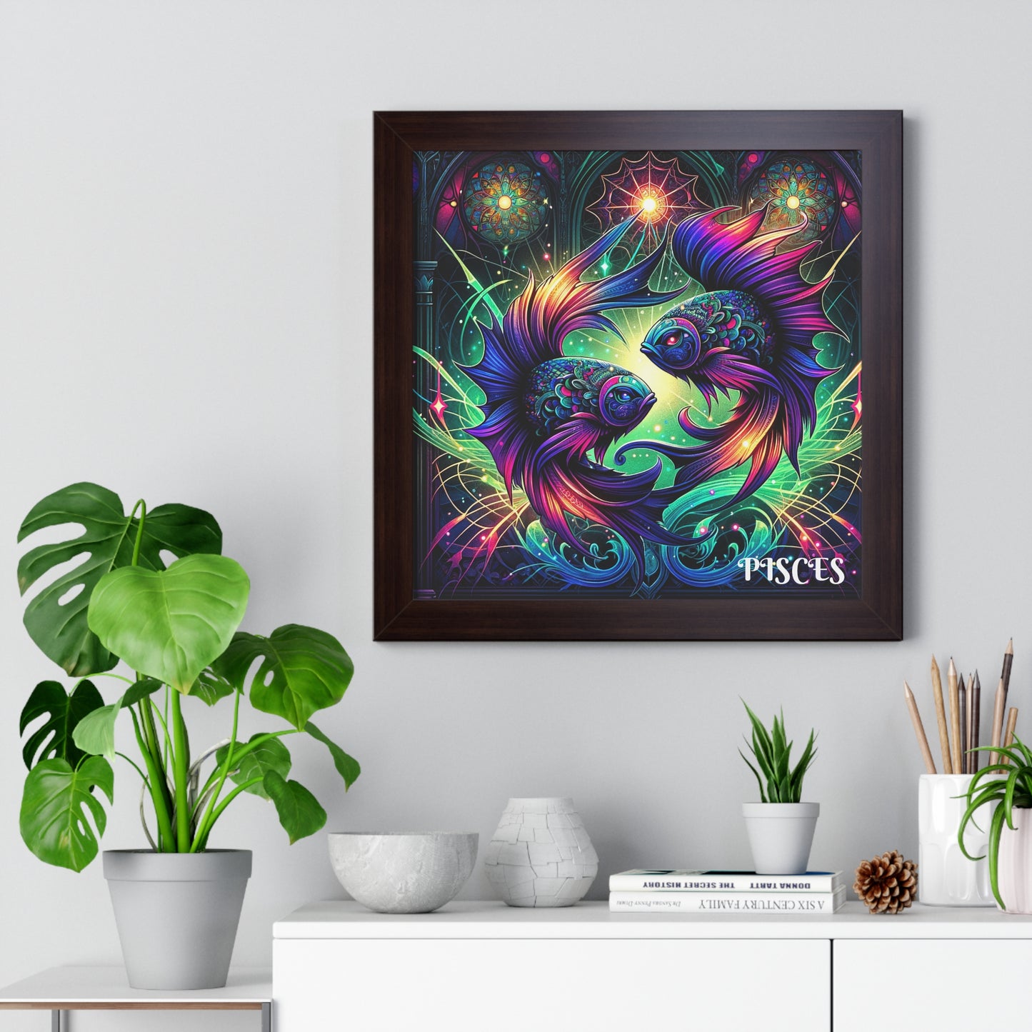 PISCES Framed Vertical Poster