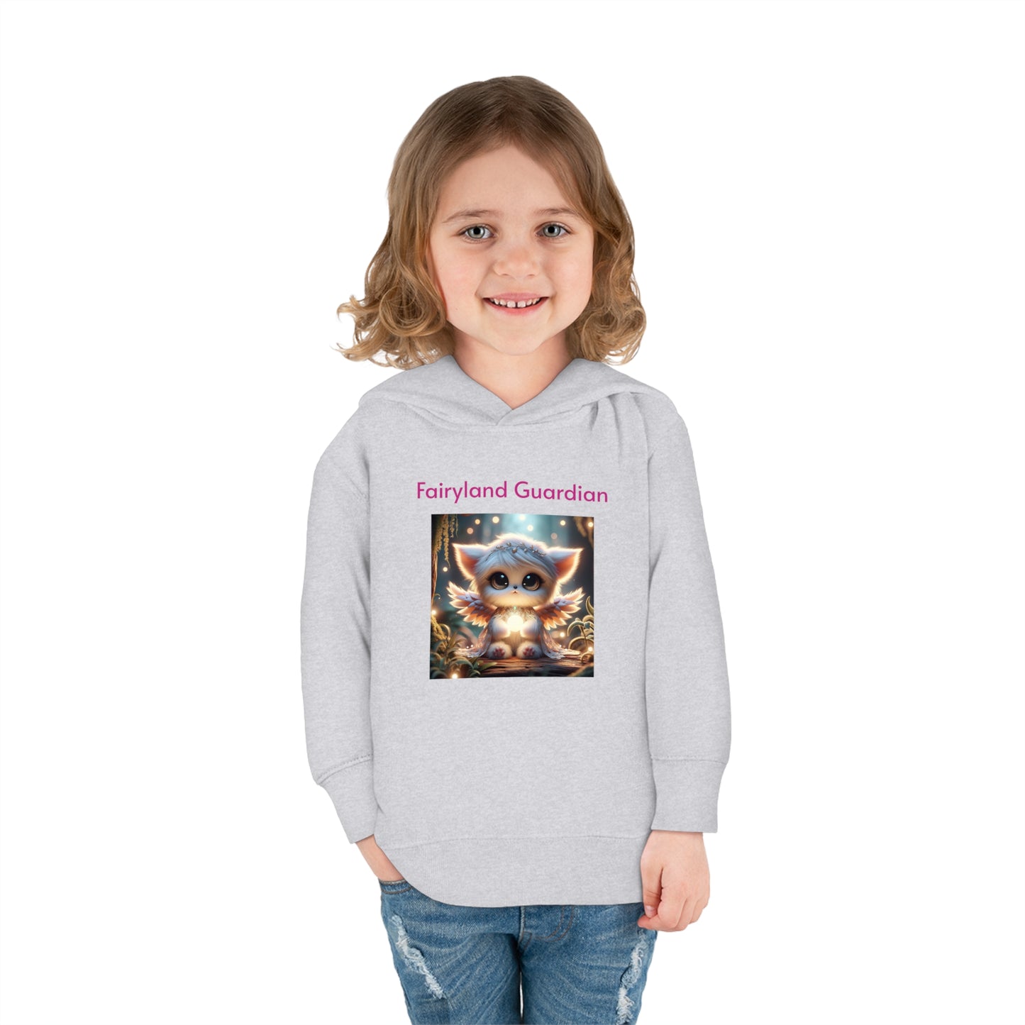 Toddler Pullover Fleece Hoodie Nora the Glowbringer