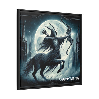 Sagittarius Matte Canvas, Black Frame