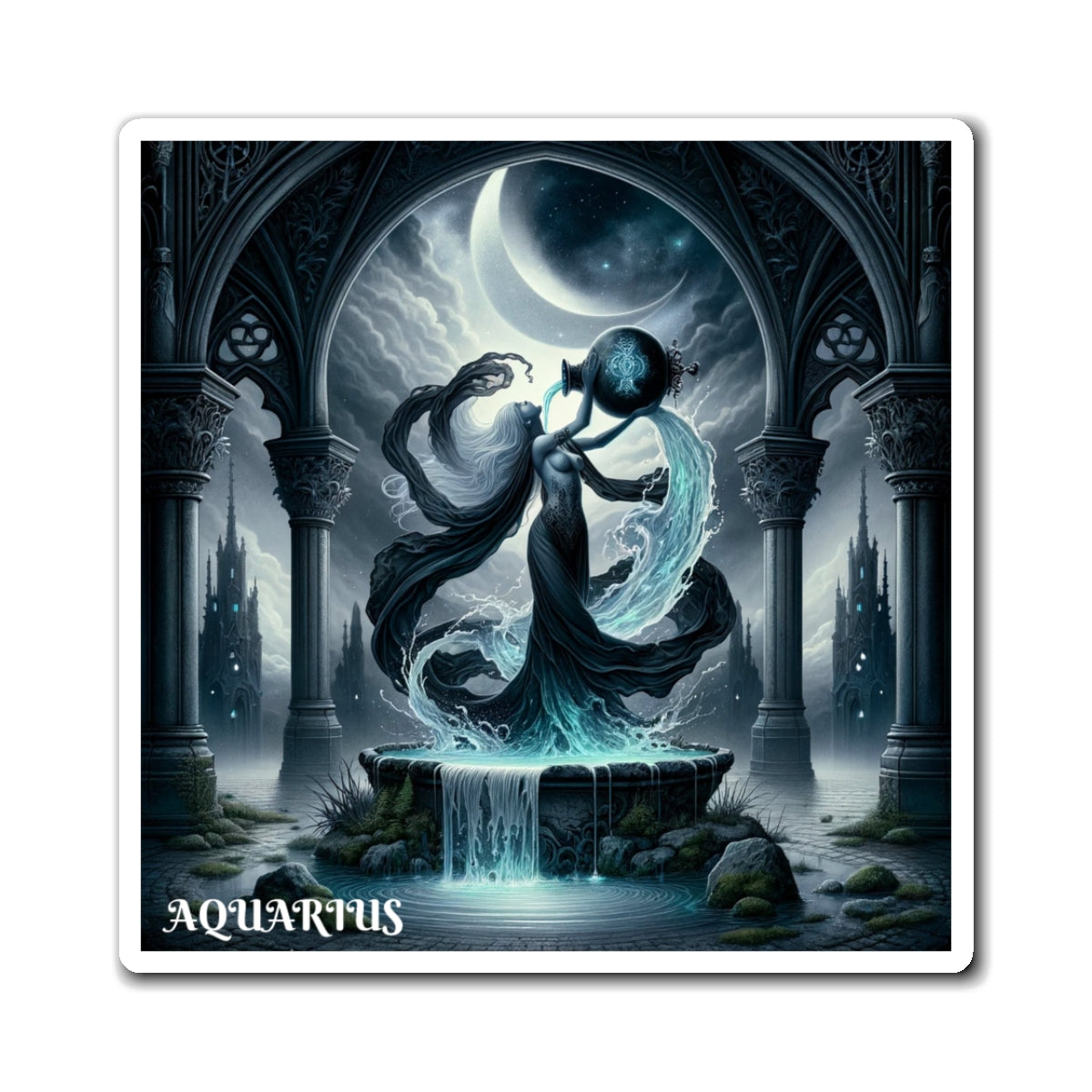 AQUARIUS GOTHIC Magnets