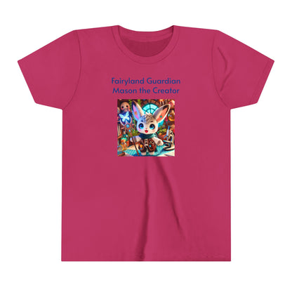 Short Sleeve Tee - Mason the Creator - Cute & Magical Design for Kids