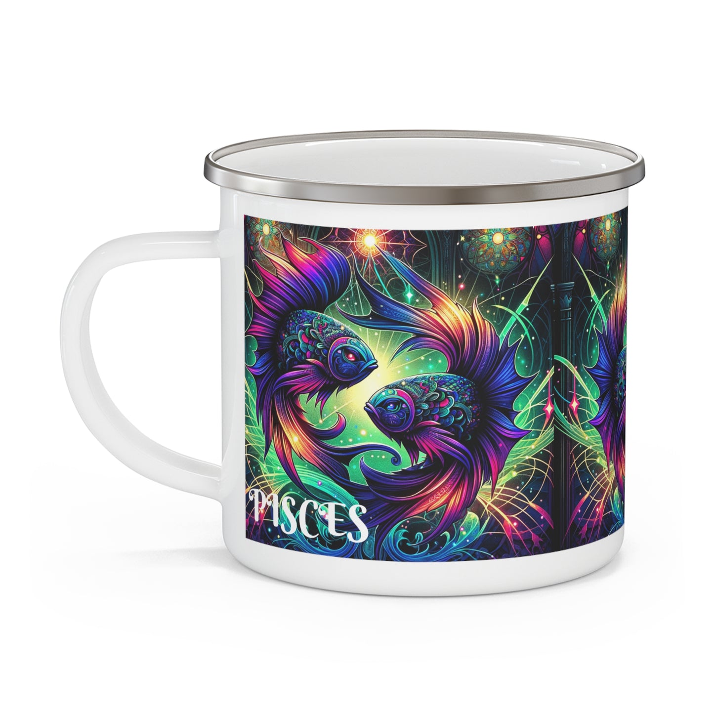 PISCES Enamel Camping Mug