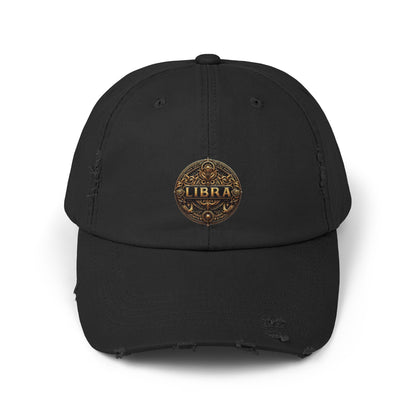 LIBRA Unisex Distressed Cap