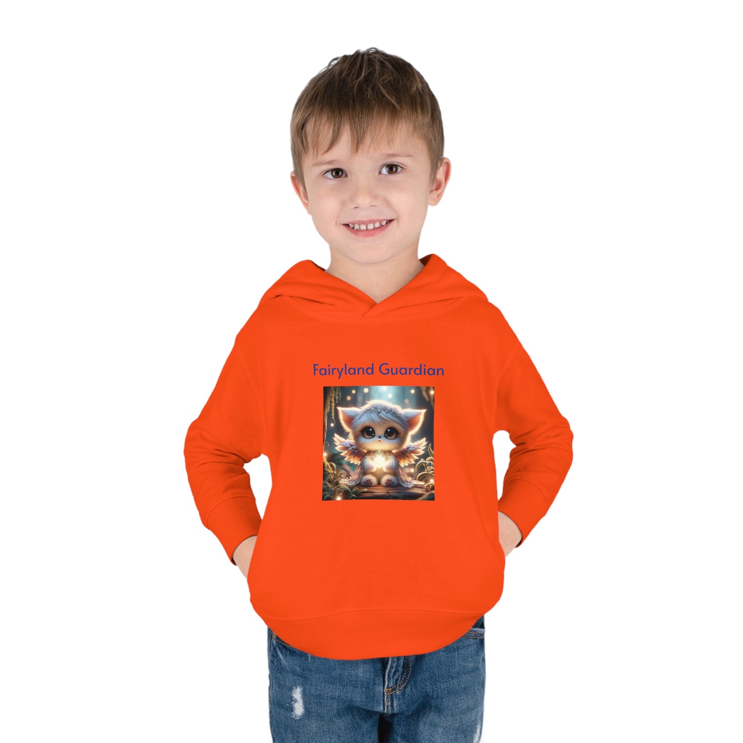 Toddler Pullover Fleece Hoodie Nora the Glowbringer