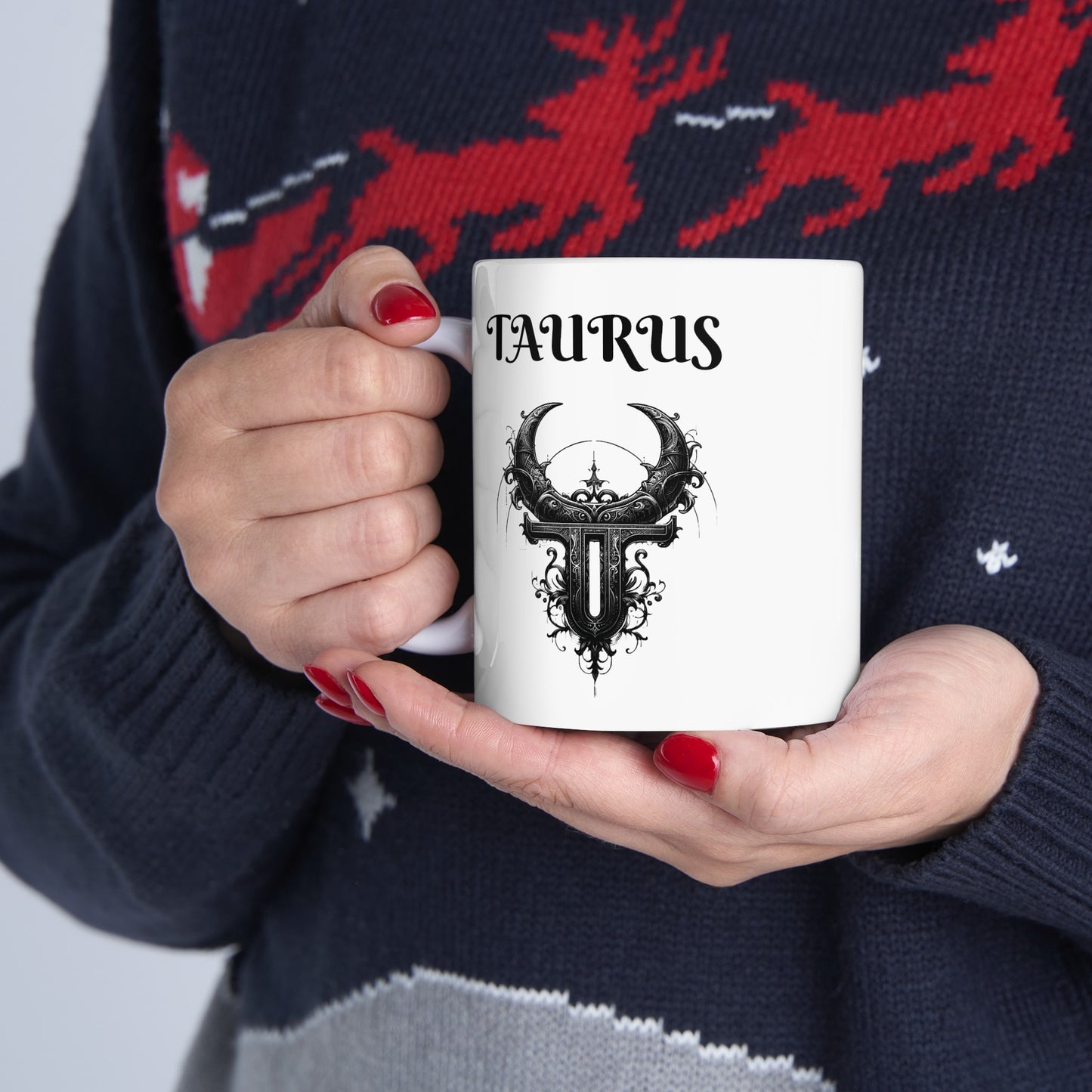 Taurus Ceramic Mug, (11oz, 15oz)