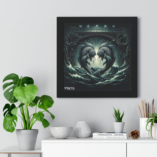 PISCES Framed Vertical Poster