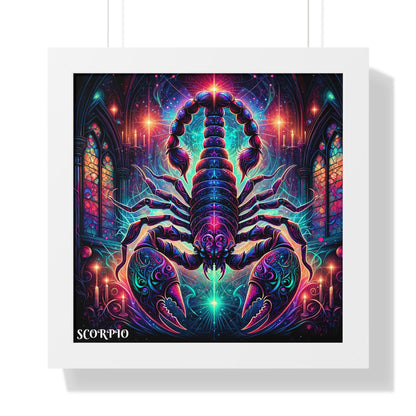 SCORPIO Framed Vertical Poster