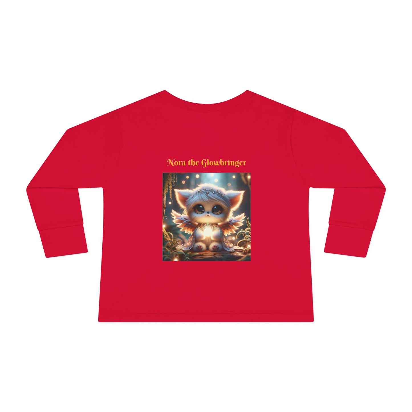 Toddler Long Sleeve Tee 2T-6T Nora the Glowbringer Fairyland Guardian, Soft and Magic