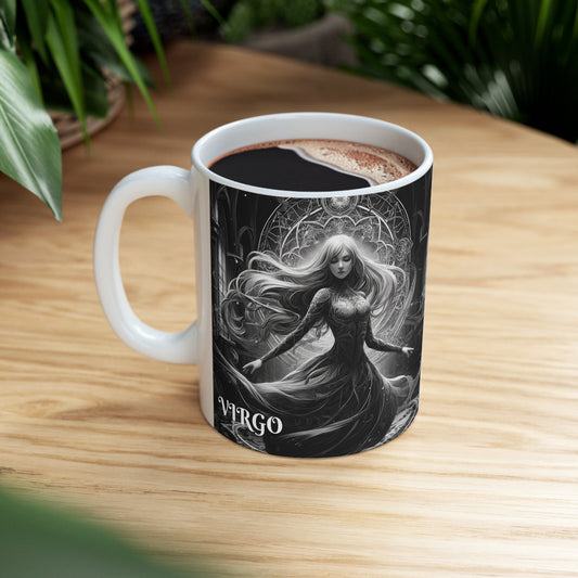 VIRGO GOTHIC Ceramic Mug, (11oz, 15oz)