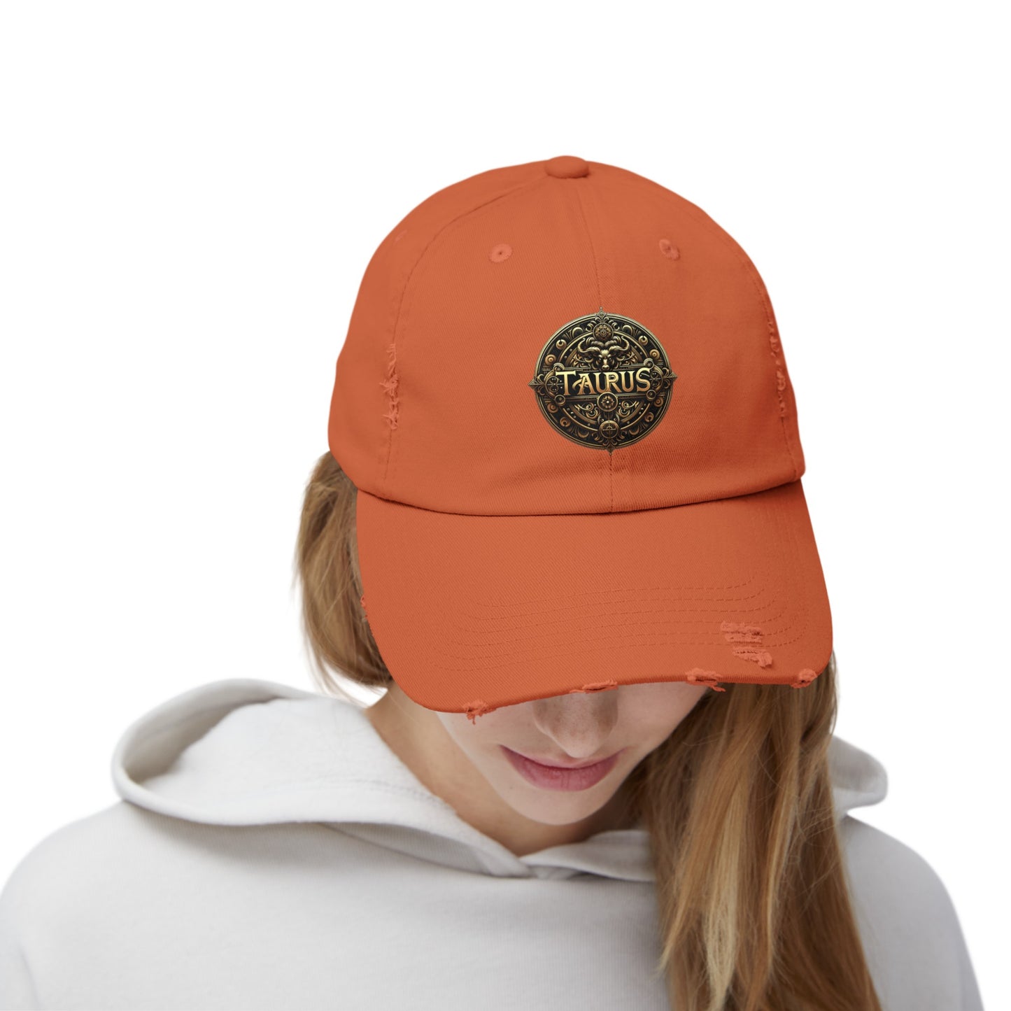 TAURUS Unisex Distressed Cap