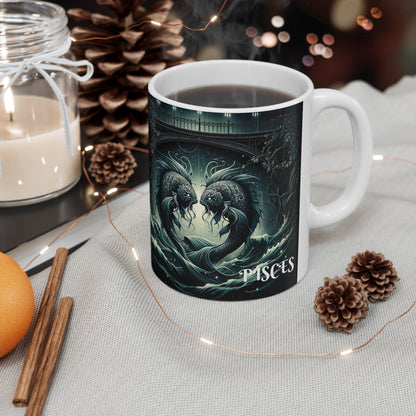 PISCES GOTHIC Ceramic Mug, (11oz, 15oz)