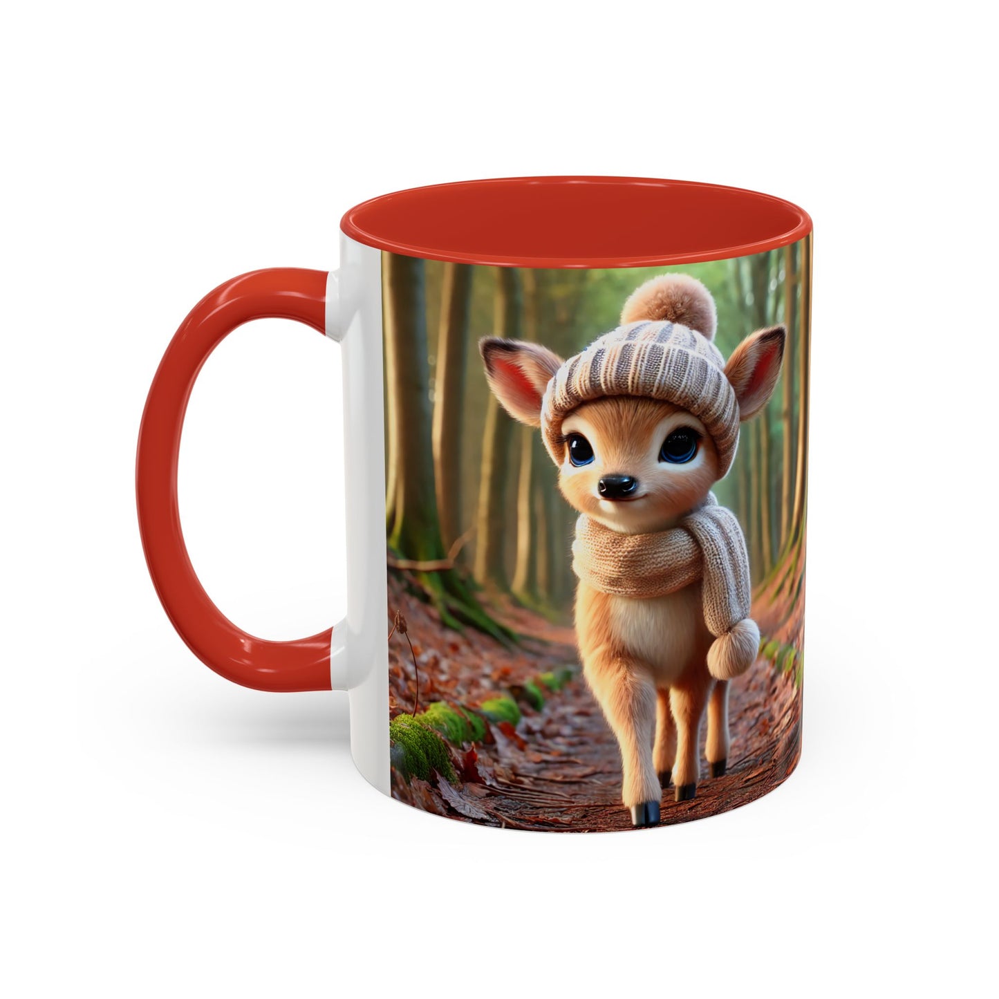 Accent Coffee Mug (11, 15oz) Young Deer Fall Edition, Magical and Fantasy Mug