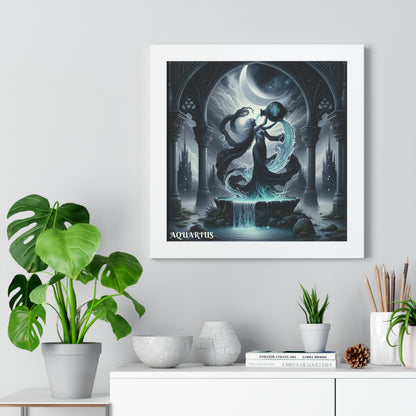 AQUARIUS Framed Vertical Poster