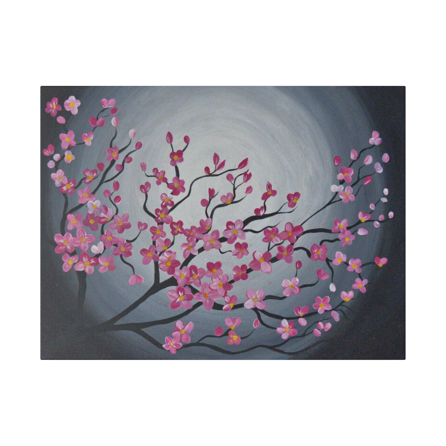 Blooming Night Matte Canvas, Stretched, 0.75"