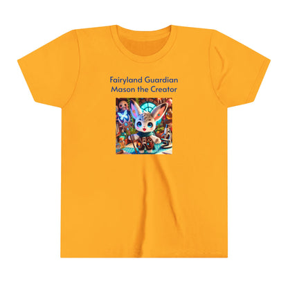 Short Sleeve Tee - Mason the Creator - Cute & Magical Design for Kids