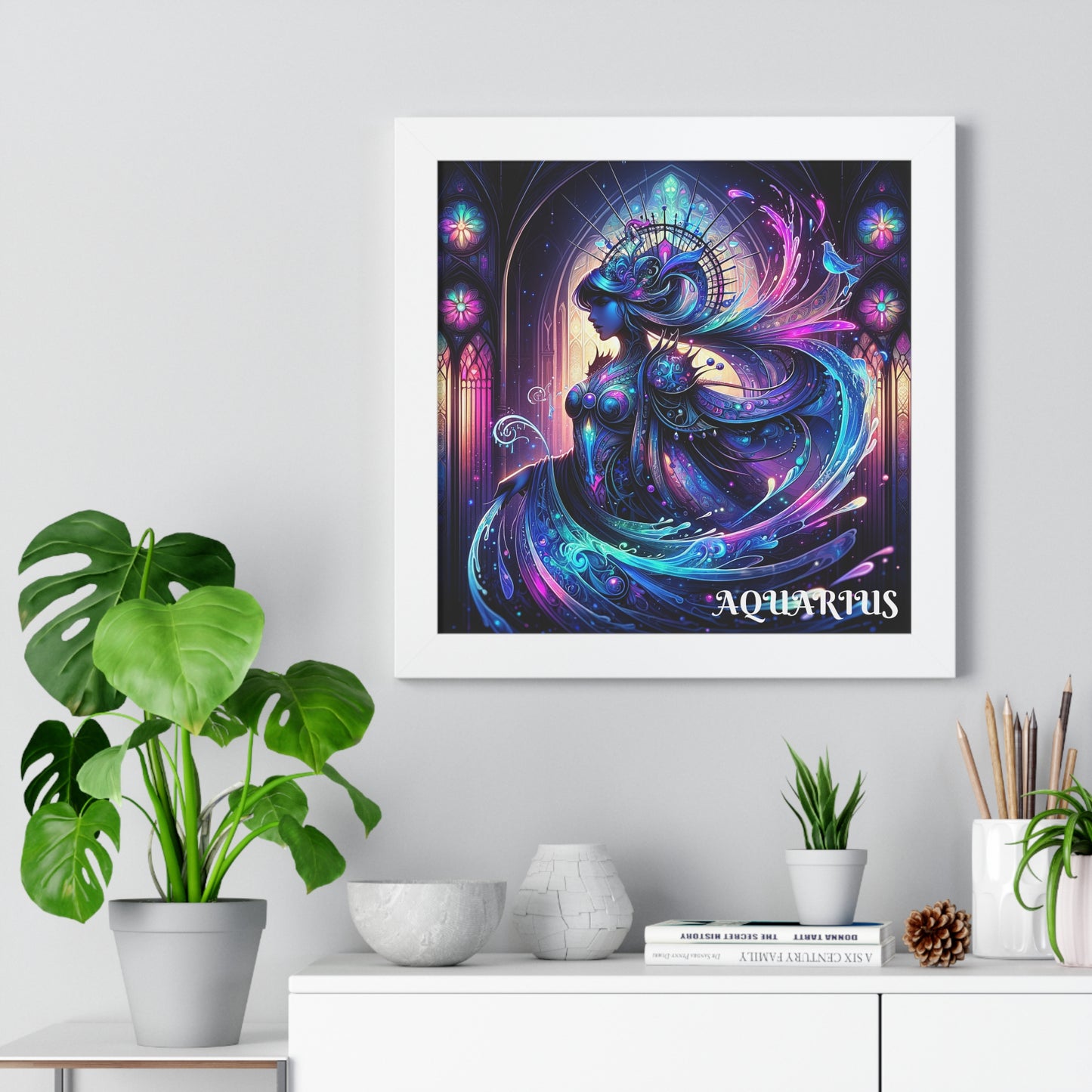 AQUARIUS Framed Vertical Poster