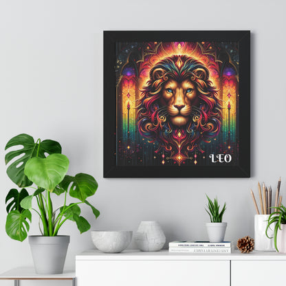 LEO Framed Vertical Poster