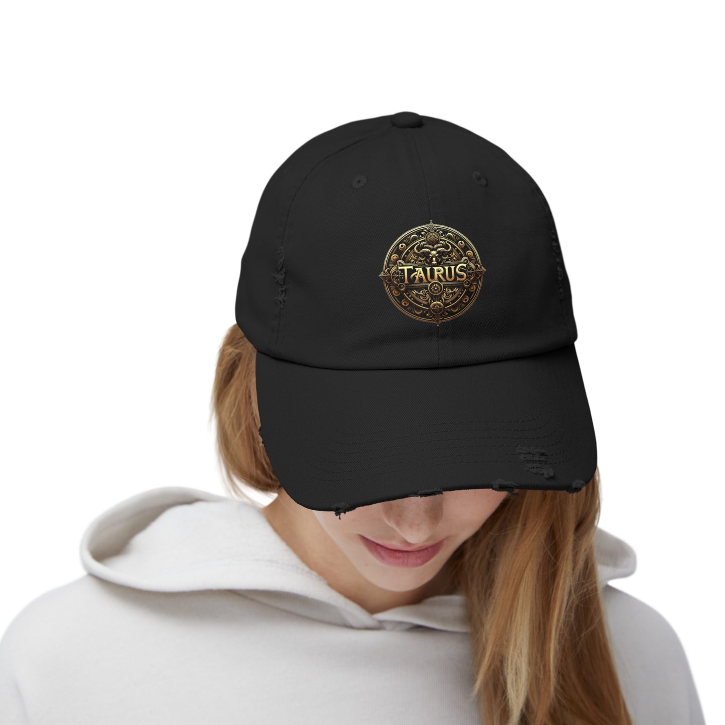 TAURUS Unisex Distressed Cap