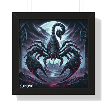 SCORPIO Framed Vertical Poster