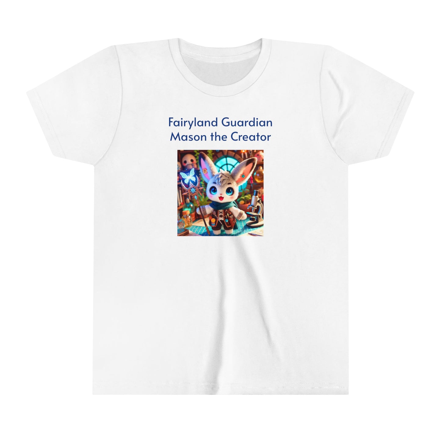 Short Sleeve Tee - Mason the Creator - Cute & Magical Design for Kids